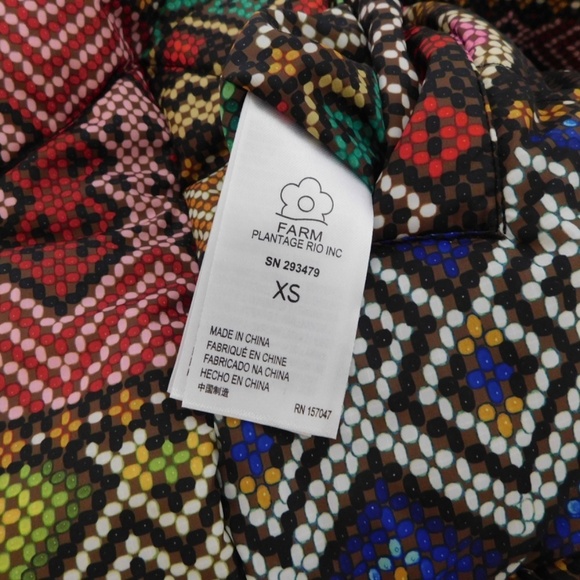 NWT!! FARM RIO Rauti Metallic Reversible Puffer Jacket Après Ski Winter Outdoors - Picture 12 of 16